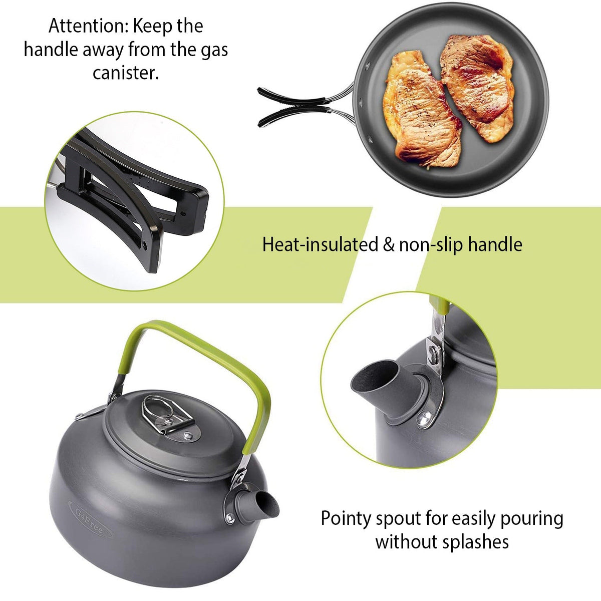 12-Piece Camping Cookware Set