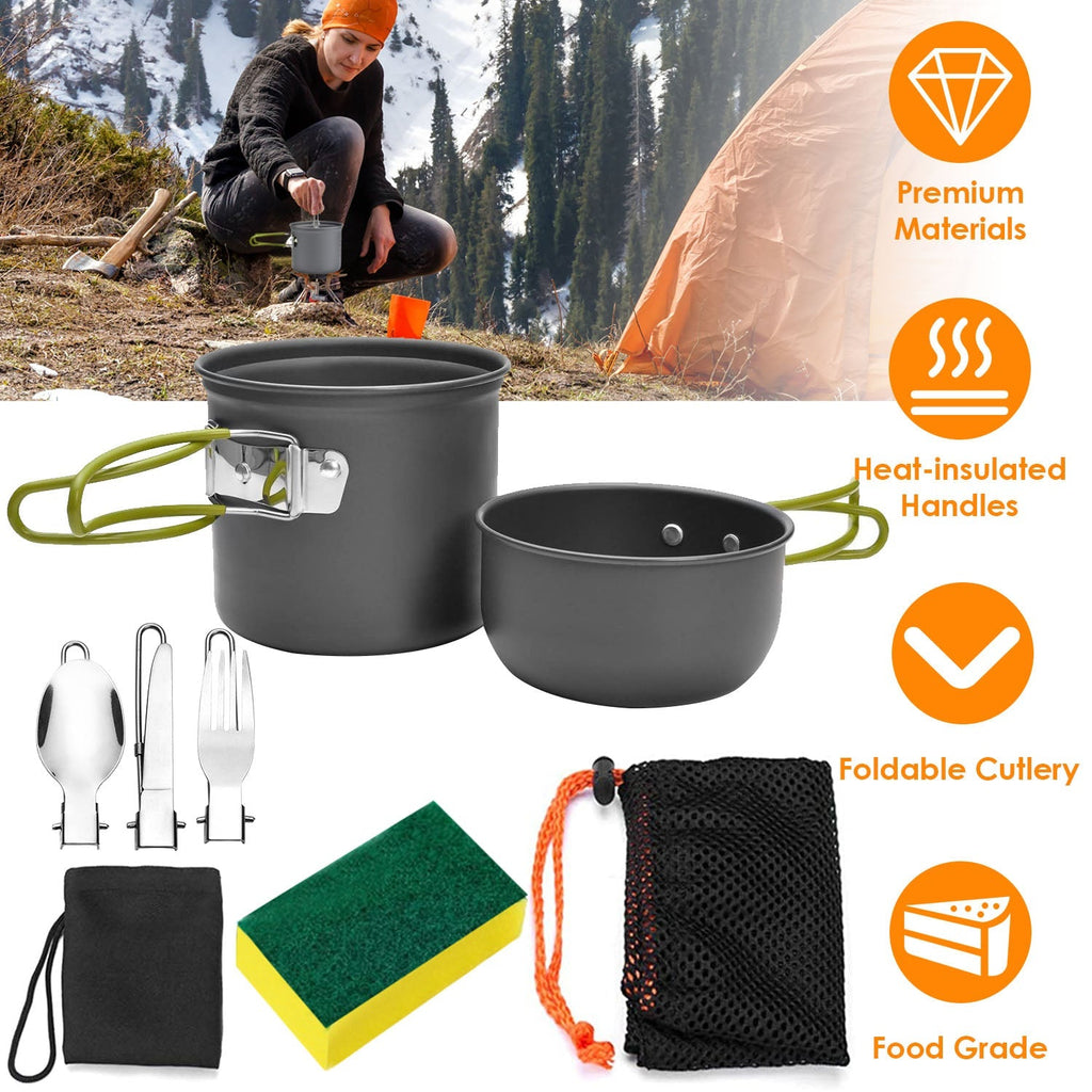 8-Piece Camping Cookware Set