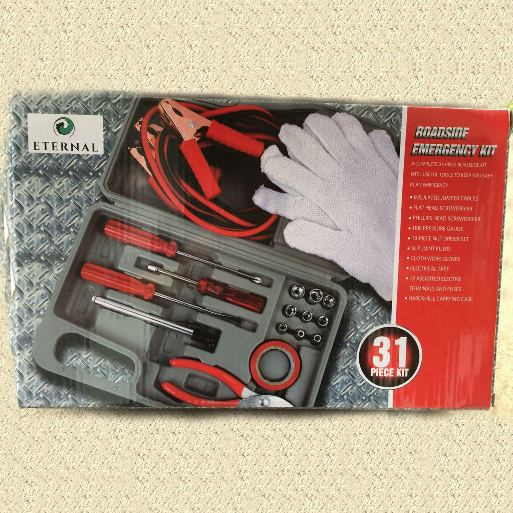 31-Piece Roadside Emergency Tool Kit
