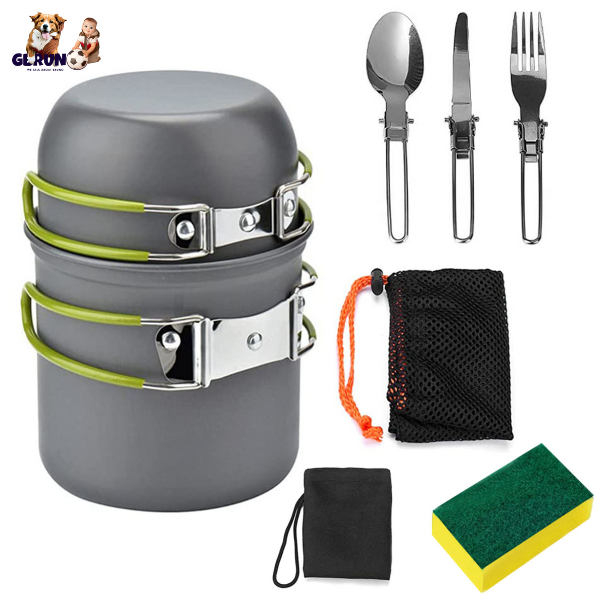 8-Piece Camping Cookware Set