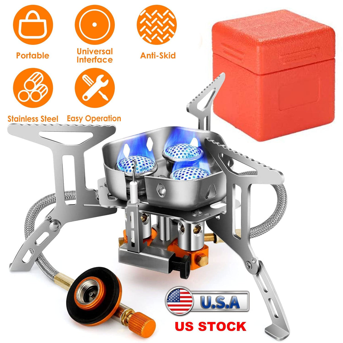 4000W Foldable Camping Stove