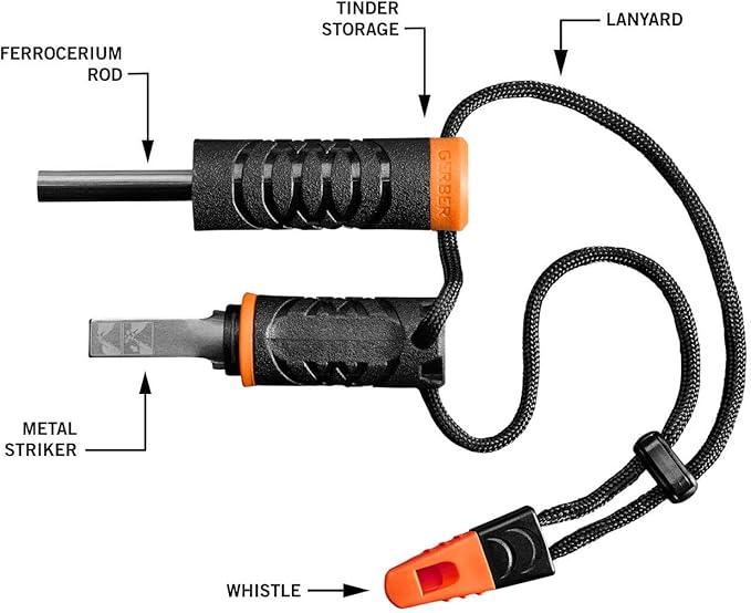 Gerber Fire Starter with Emergency Whistle