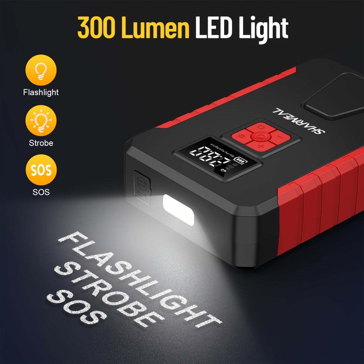 Portable Jump Starter + Air Compressor