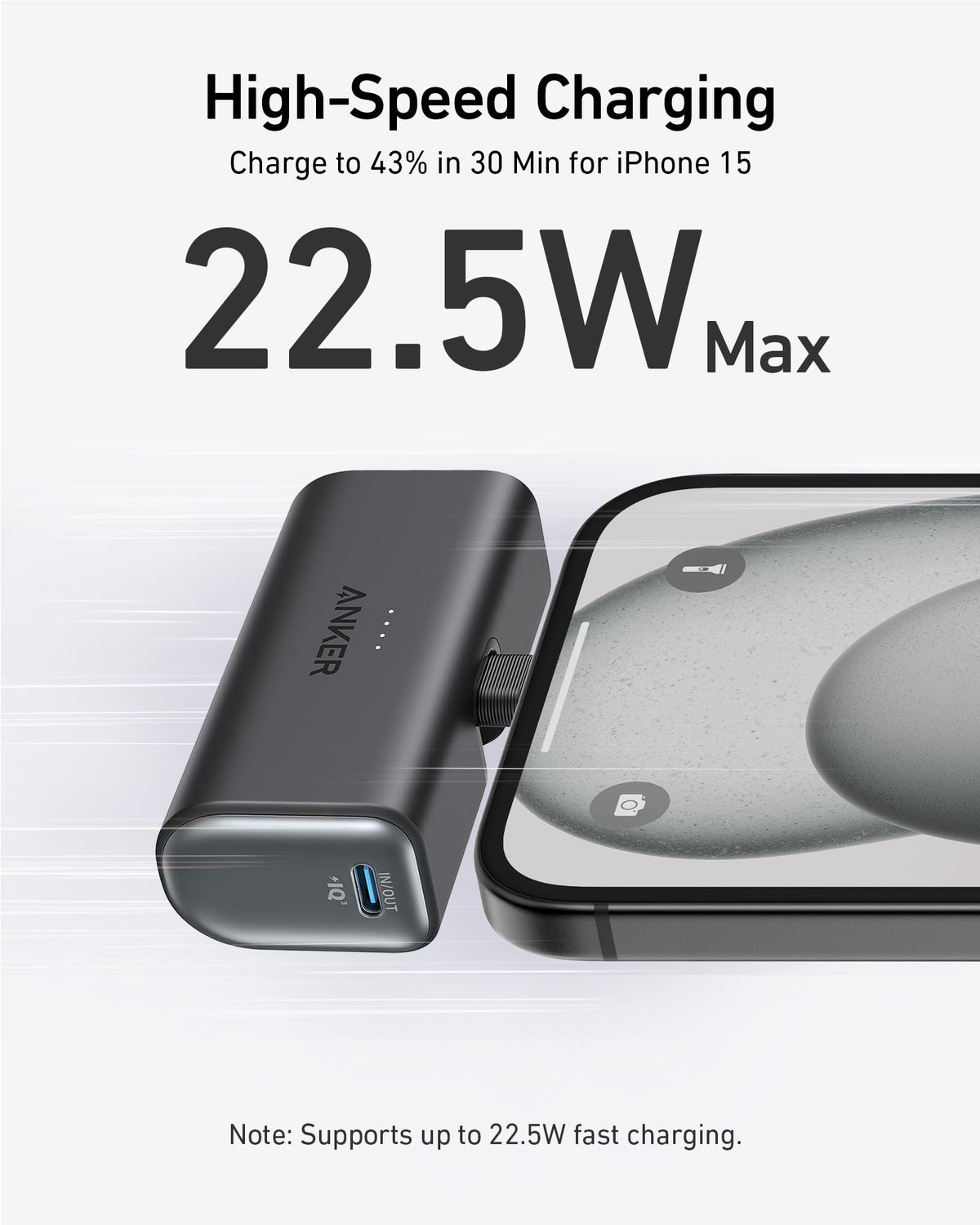 Anker Nano 5K USB-C Power Bank — 22.5W
