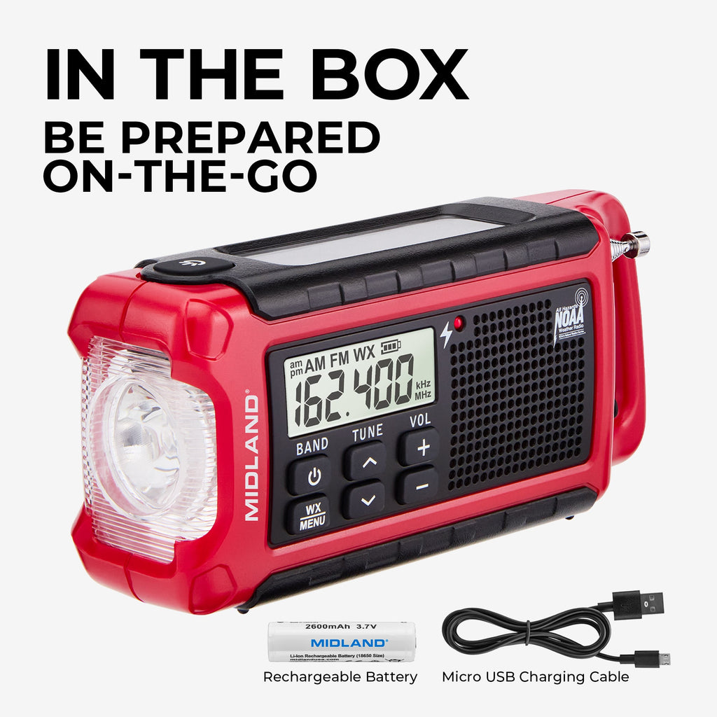 Midland ER210 Emergency Crank Weather Radio