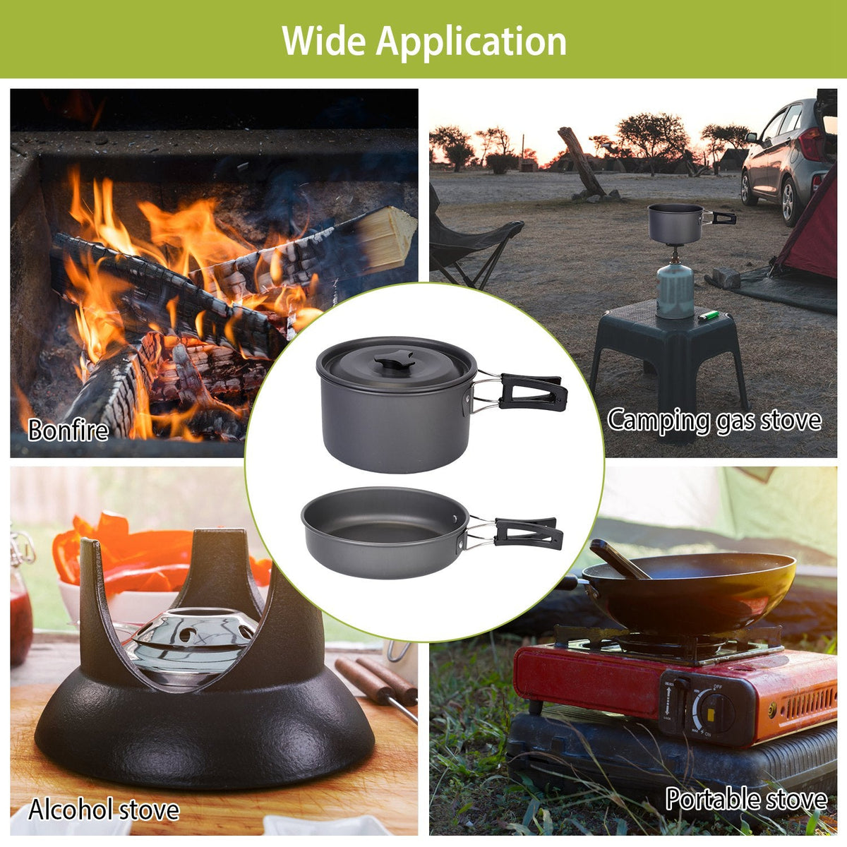 12-Piece Camping Cookware Set