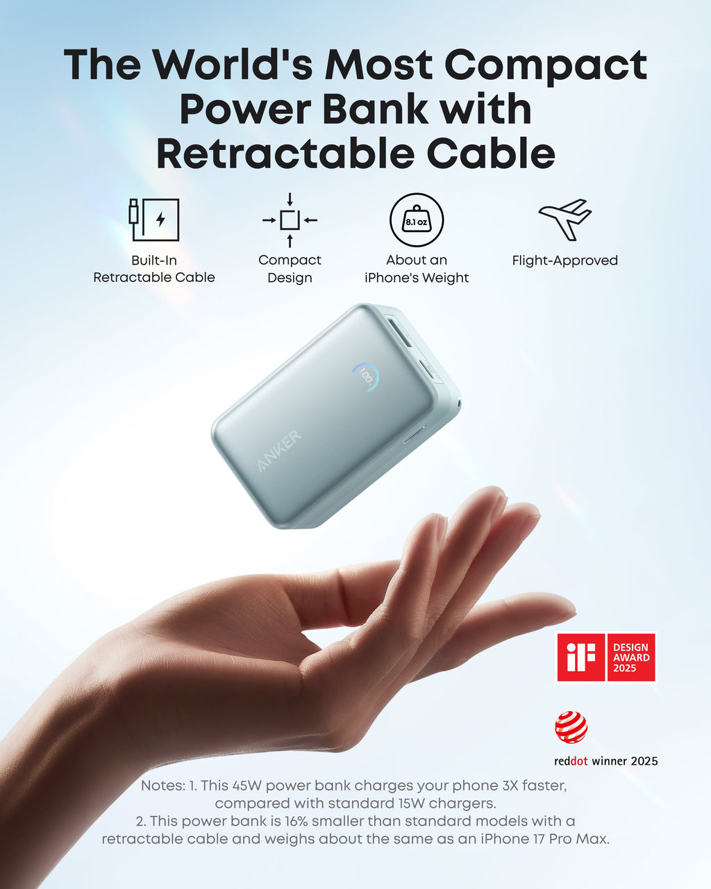 Anker Nano 10K USB-C Power Bank — 45W