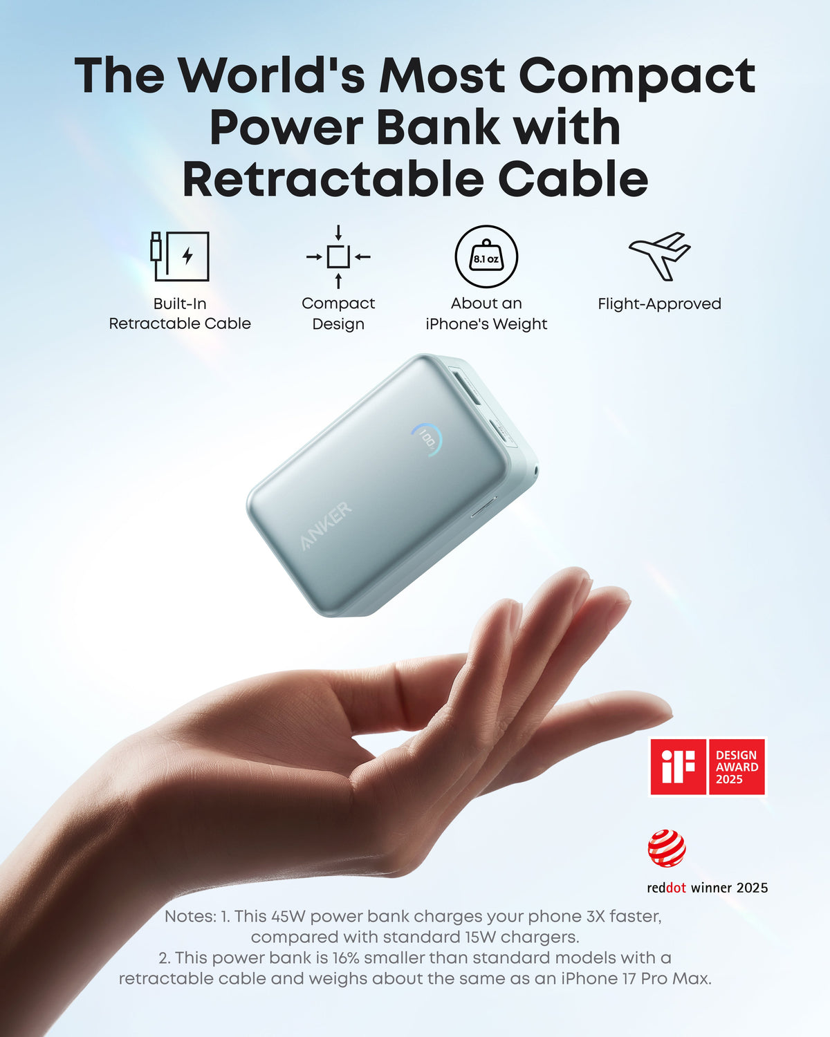 Anker Nano 10K USB-C Power Bank — 45W