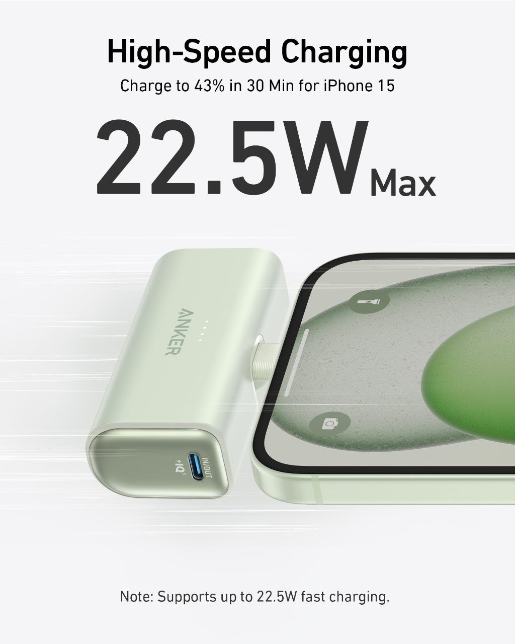 Anker Nano 5K USB-C Power Bank — 22.5W