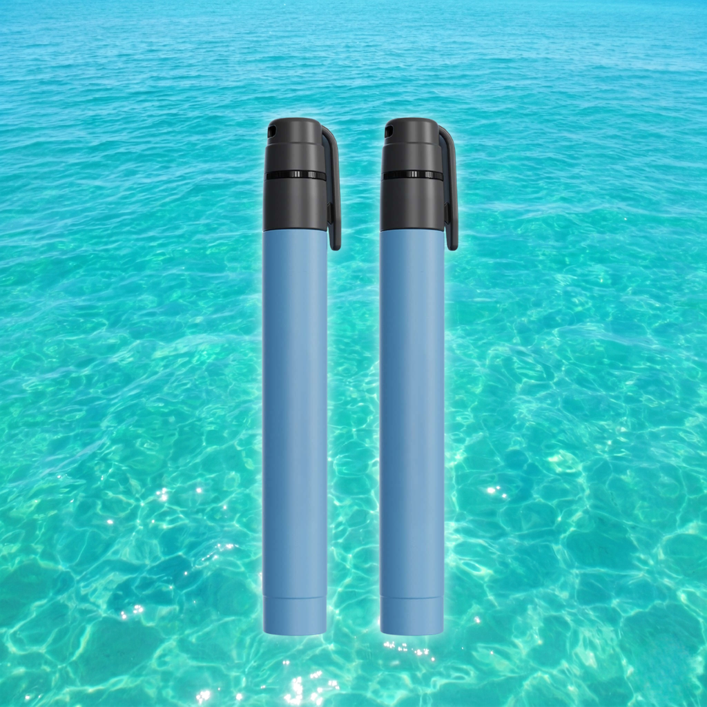 HygieniSafe® Compact Water Purification Straws — 2 Pack