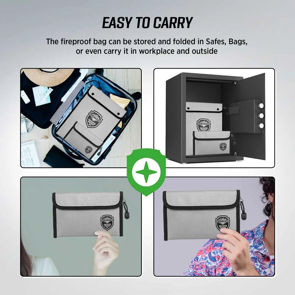 ISLANDSAFE FireVault Compact Fireproof Document Bag