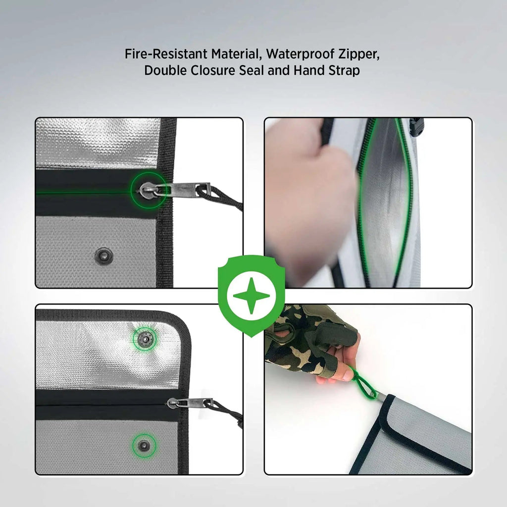 ISLANDSAFE FireVault Large Fireproof Document Bag