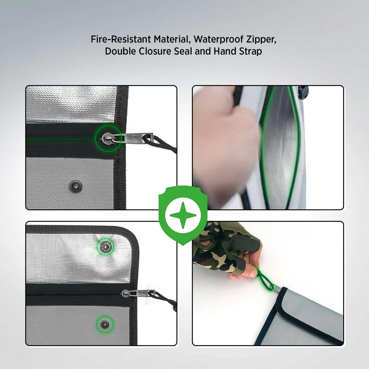 ISLANDSAFE FireVault Large Fireproof Document Bag