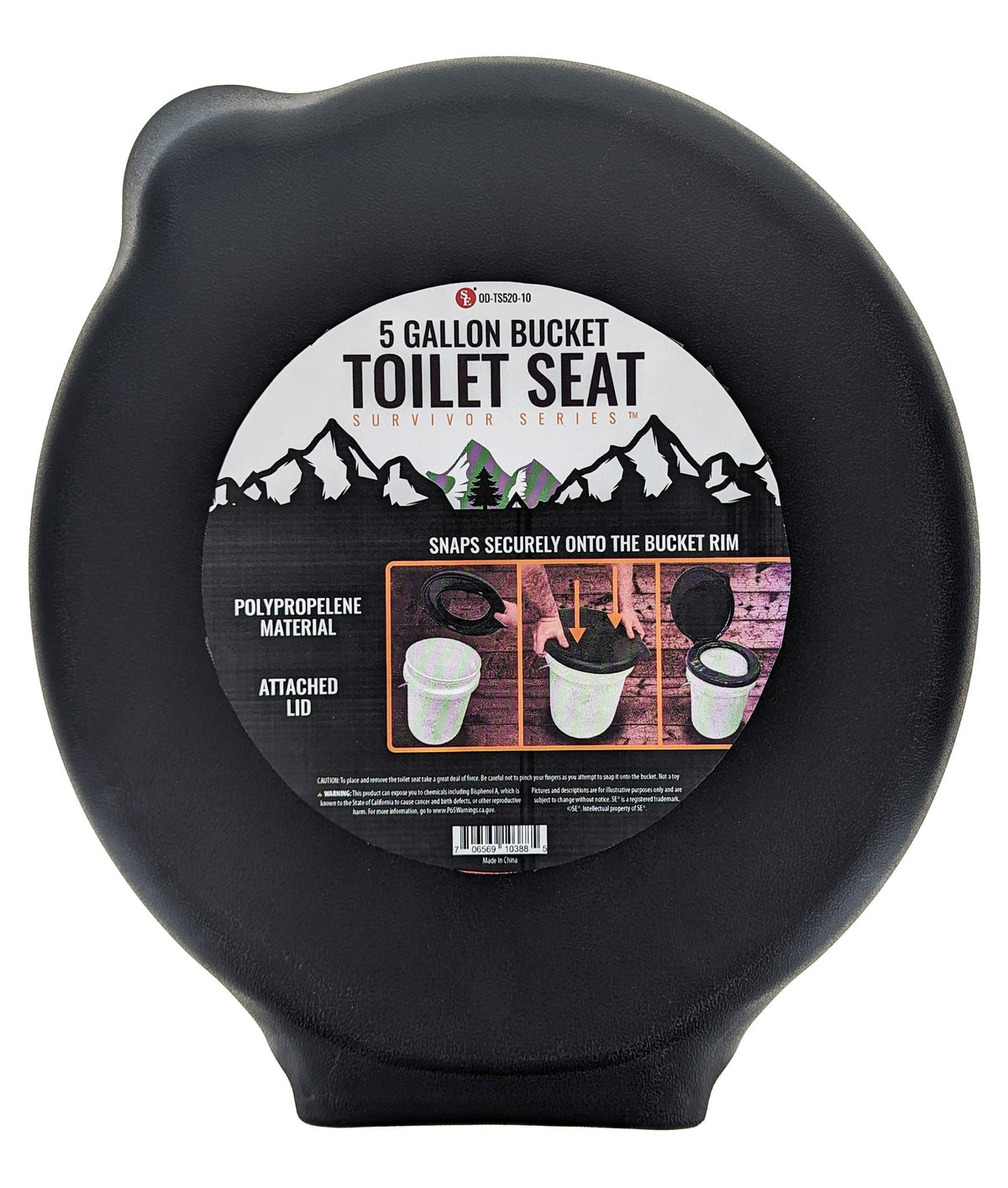 5-Gallon Bucket Toilet Seat Lid