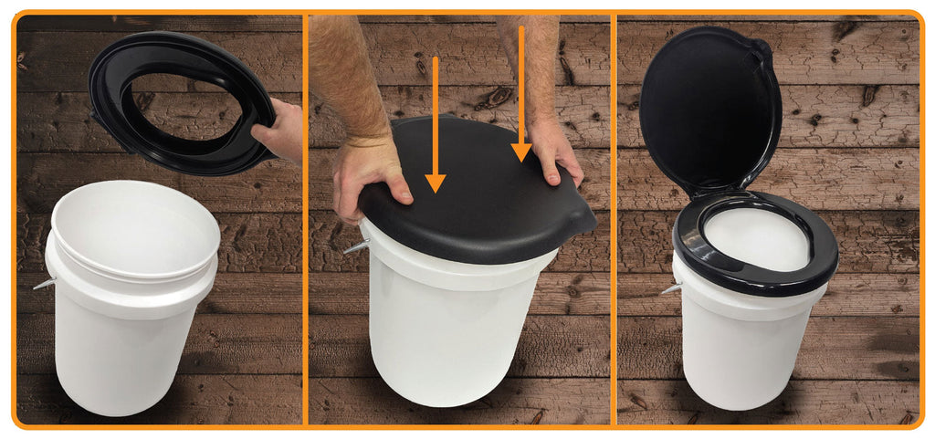5-Gallon Bucket Toilet Seat Lid