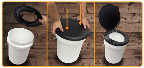 5-Gallon Bucket Toilet Seat Lid