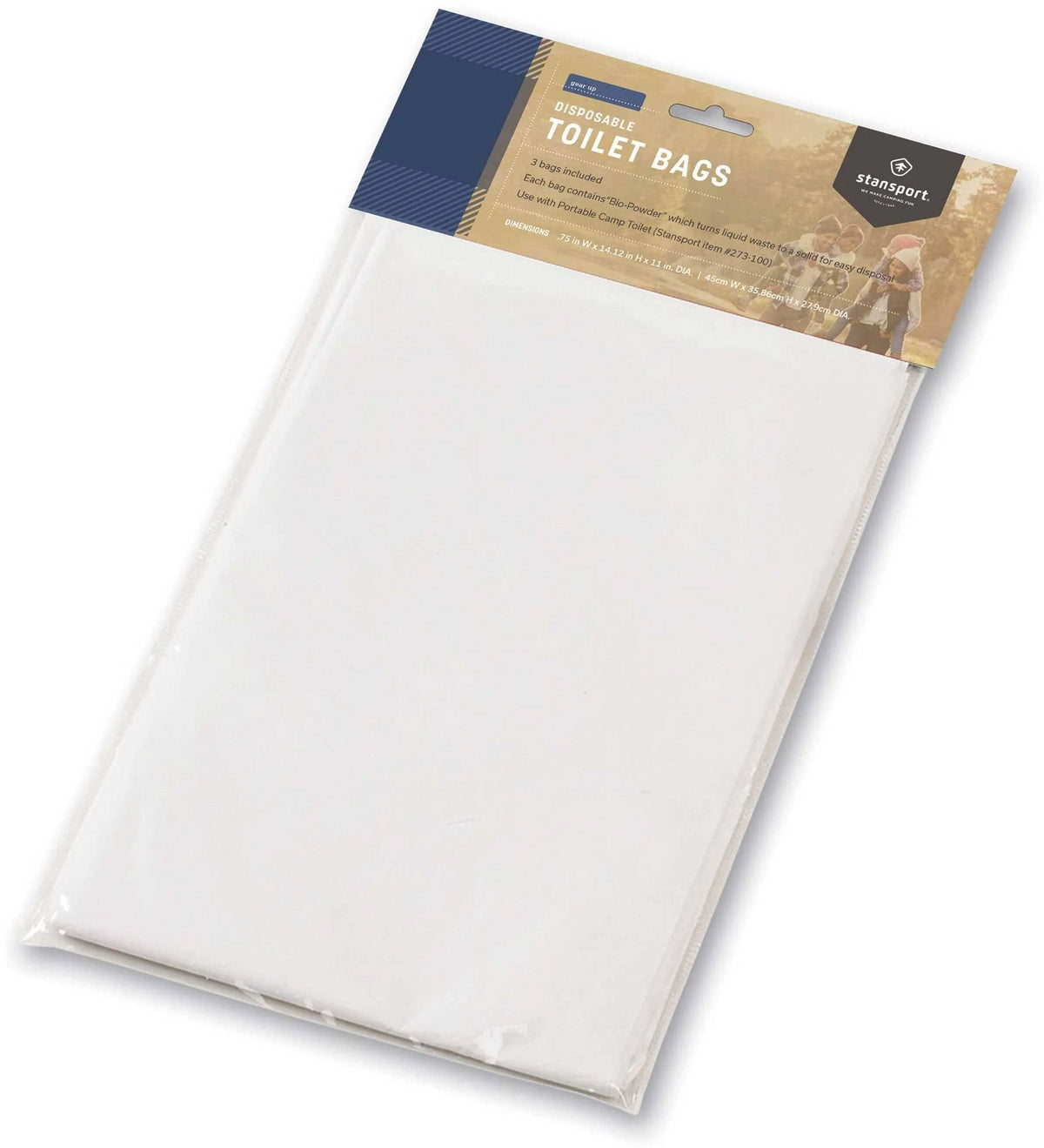 Portable Toilet Waste Bags — 12 Pack