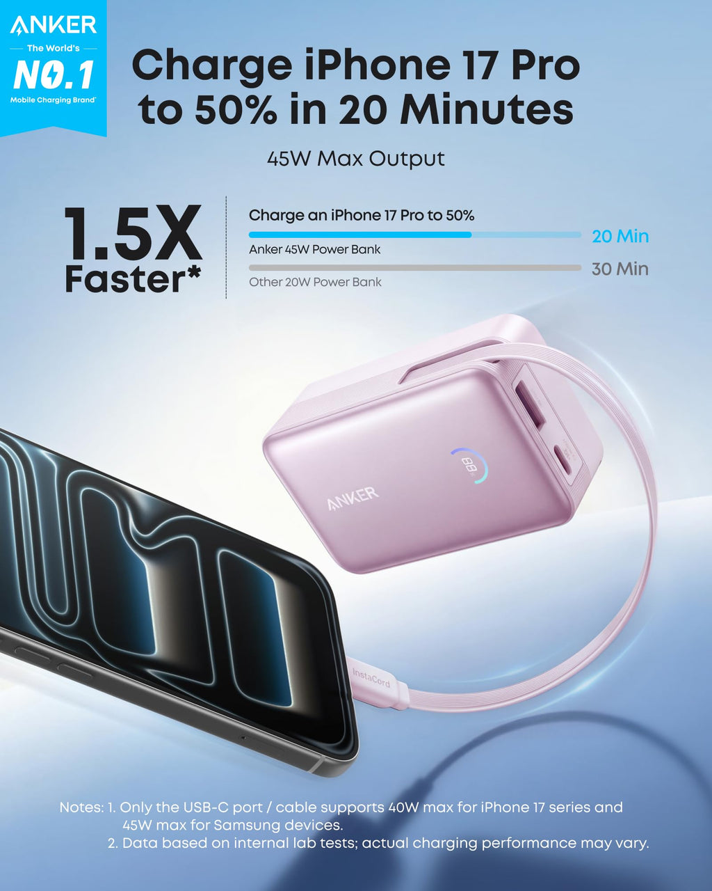 Anker Nano 10K USB-C Power Bank — 45W