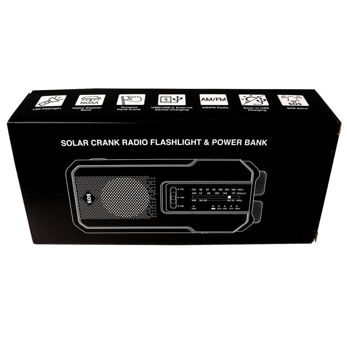 4-in-1 NOAA Emergency Radio + Flashlight