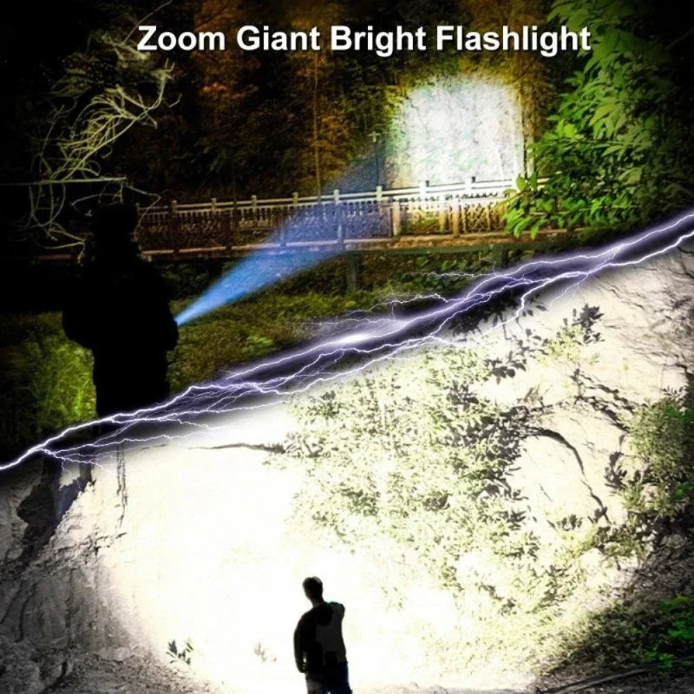500-Lumen USB Rechargeable Zoom Flashlight