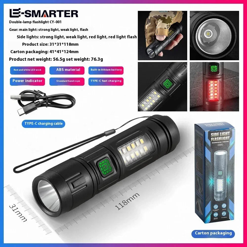 600-Lumen Rechargeable Emergency Flashlight