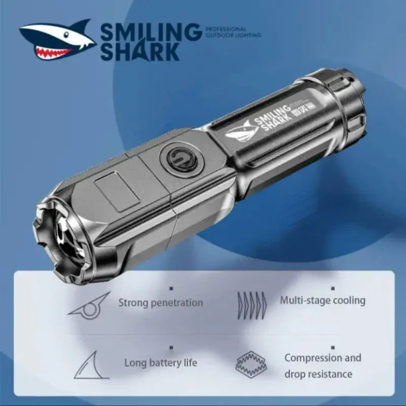 500-Lumen USB Rechargeable Zoom Flashlight