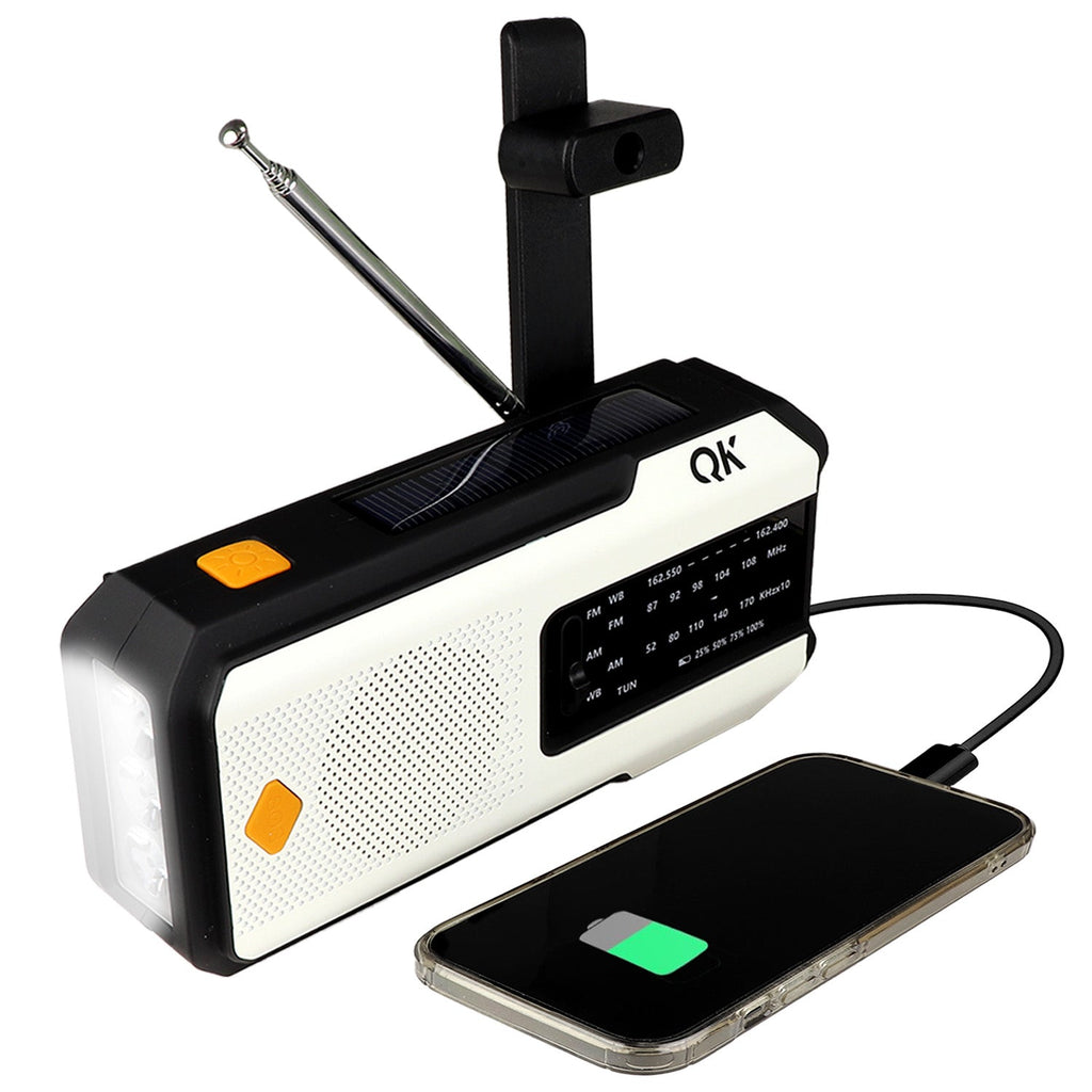 4-in-1 NOAA Emergency Radio + Flashlight