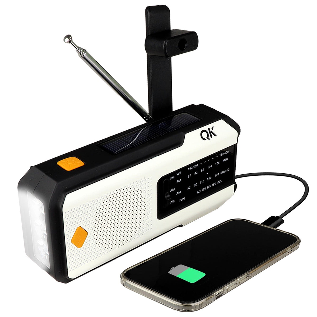 4-in-1 NOAA Emergency Radio + Flashlight