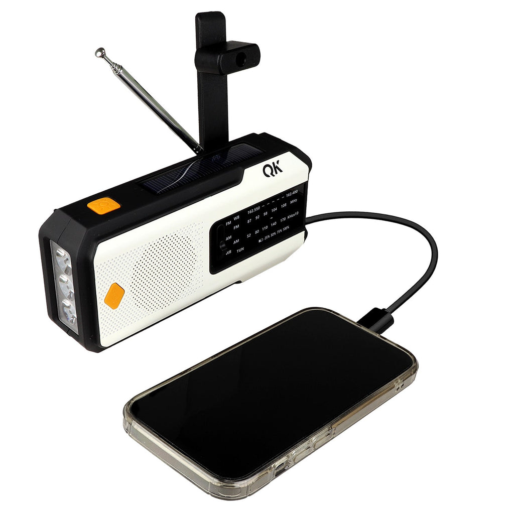 4-in-1 NOAA Emergency Radio + Flashlight