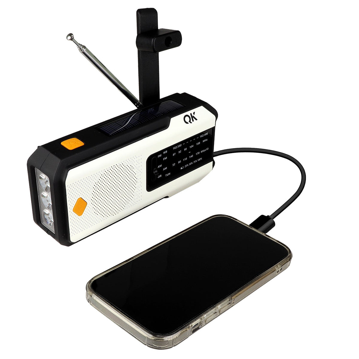 4-in-1 NOAA Emergency Radio + Flashlight