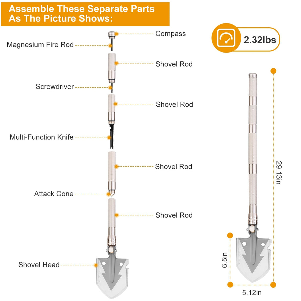 Multi-Function Folding Emergency Shovel