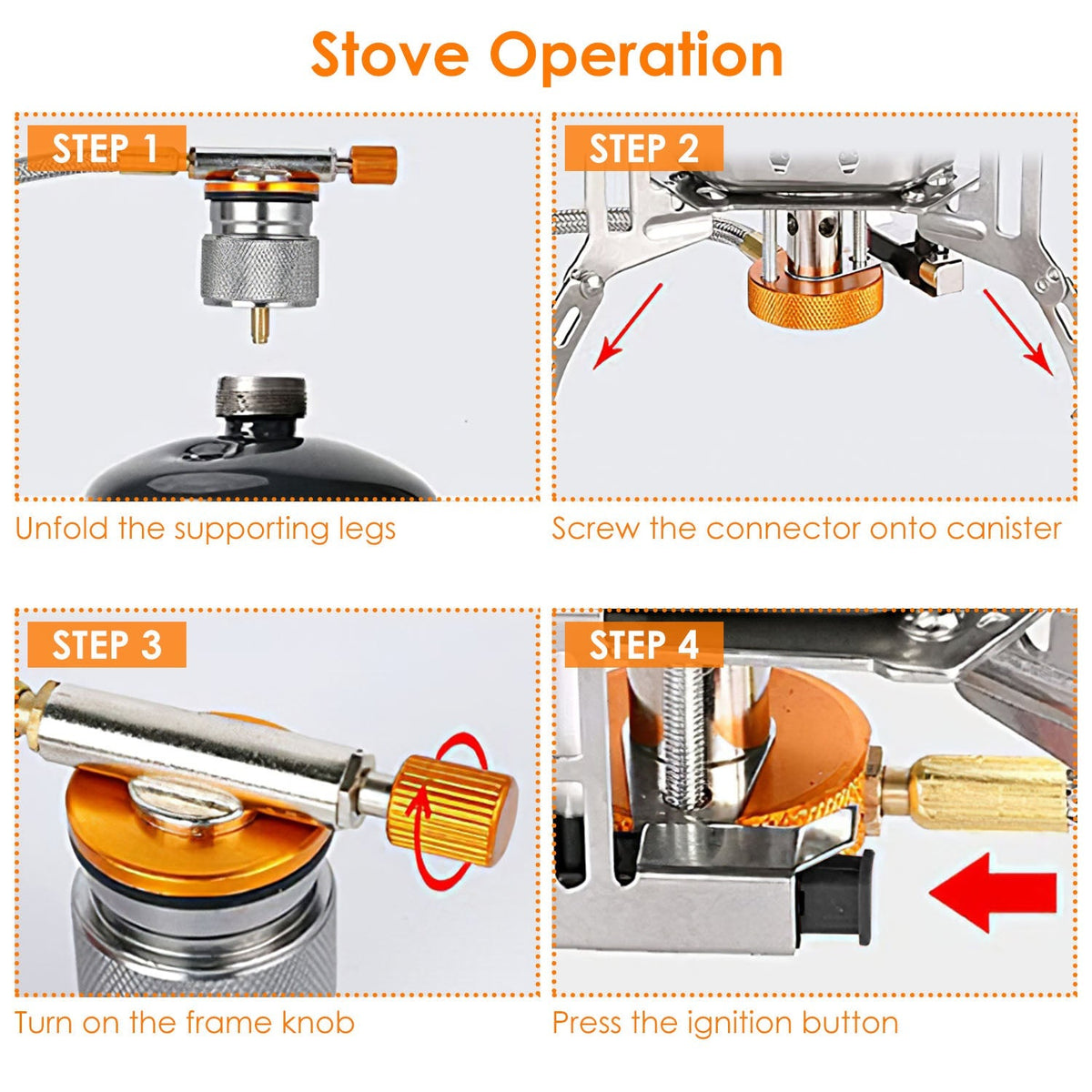4000W Foldable Camping Stove