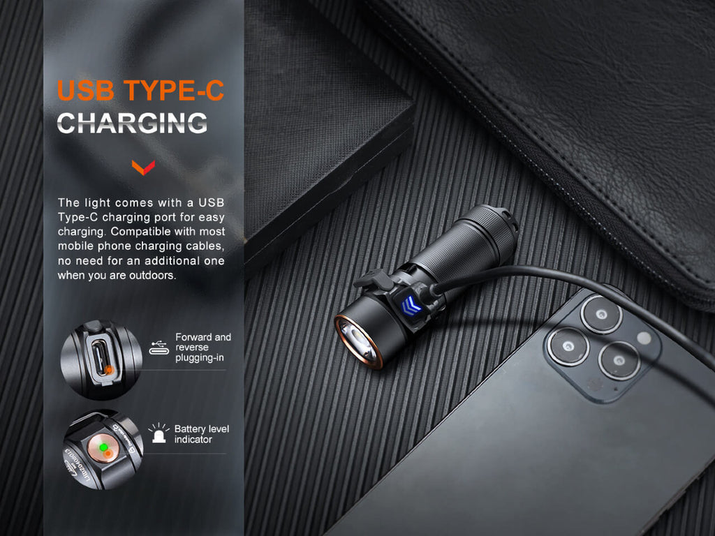 Fenix E18R V2 1200-Lumen Rechargeable Flashlight