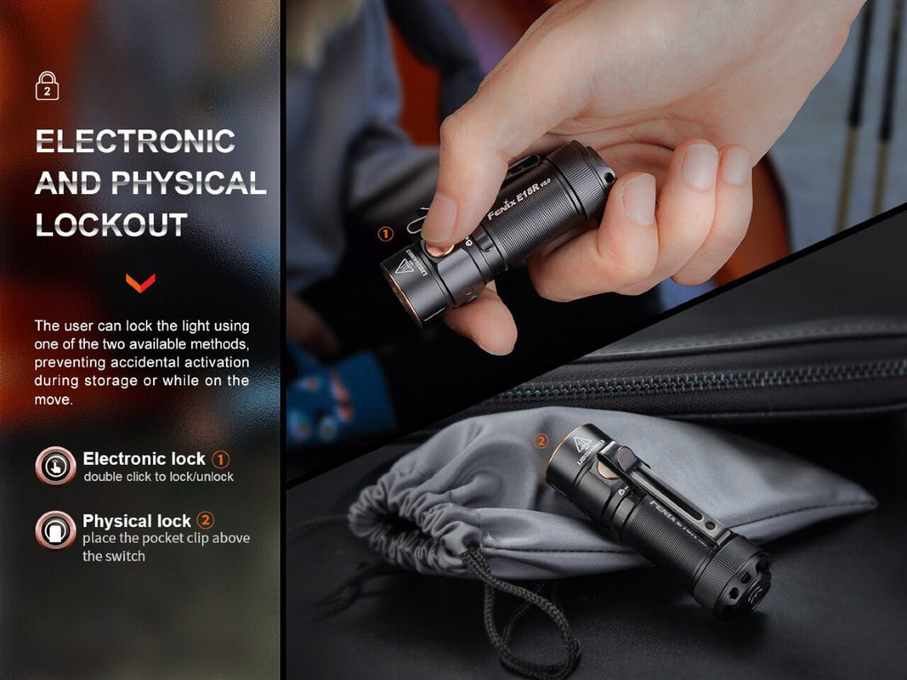 Fenix E18R V2 1200-Lumen Rechargeable Flashlight